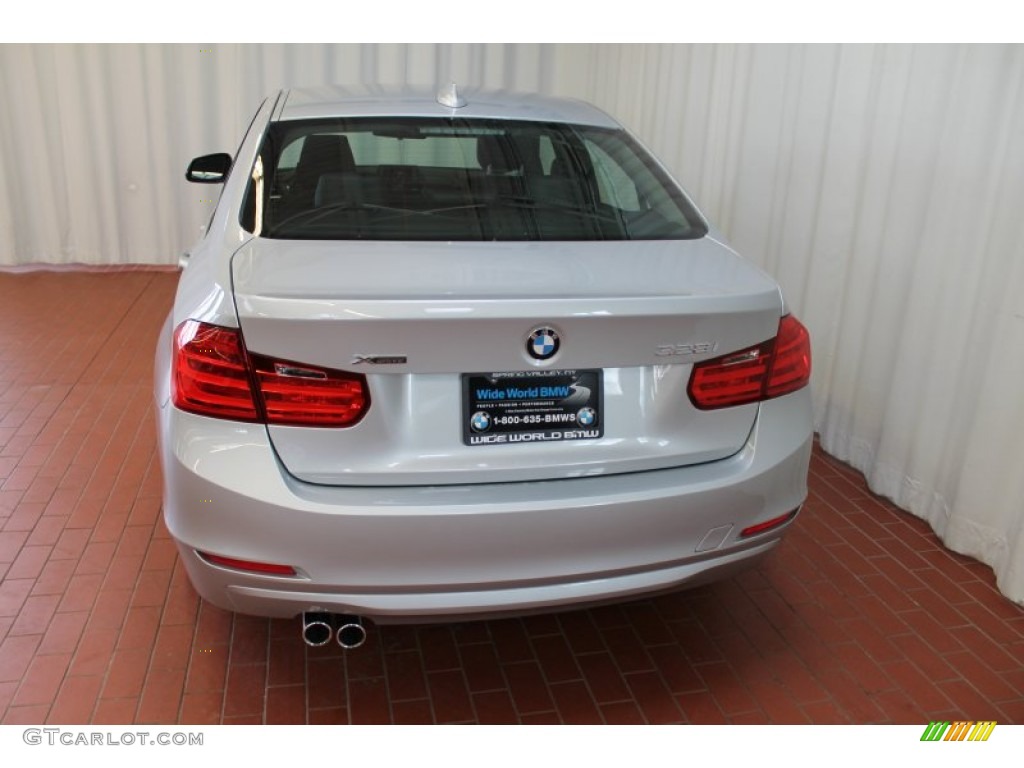 2013 3 Series 328i xDrive Sedan - Glacier Silver Metallic / Black photo #5