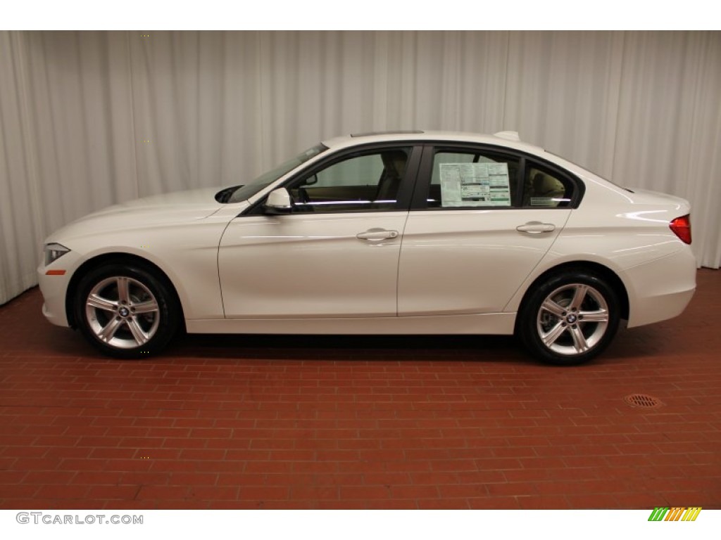 2013 3 Series 328i xDrive Sedan - Alpine White / Veneto Beige photo #3