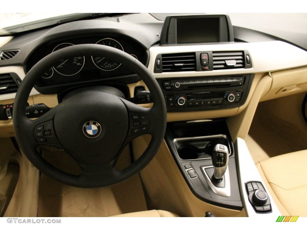 2013 3 Series 328i xDrive Sedan - Alpine White / Veneto Beige photo #6