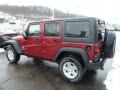 2013 Deep Cherry Red Crystal Pearl Jeep Wrangler Unlimited Sport S 4x4  photo #3