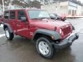 2013 Deep Cherry Red Crystal Pearl Jeep Wrangler Unlimited Sport S 4x4  photo #8