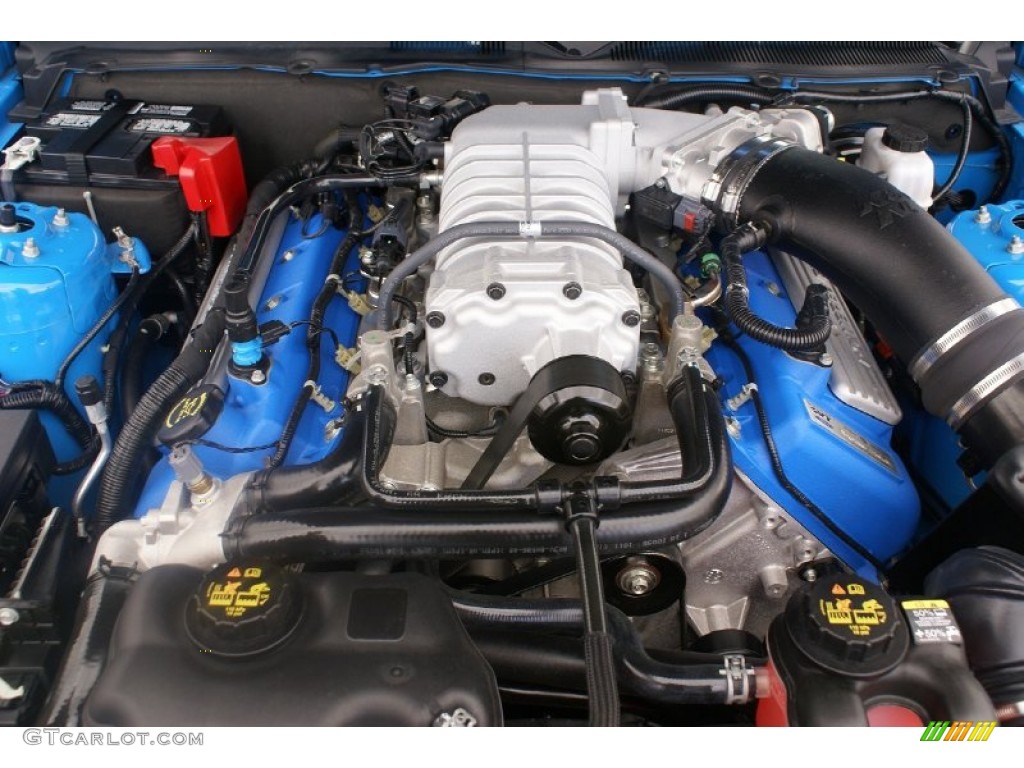 2012 Ford Mustang Shelby GT500 Coupe 5.4 Liter Supercharged DOHC 32-Valve Ti-VCT V8 Engine Photo #77026931
