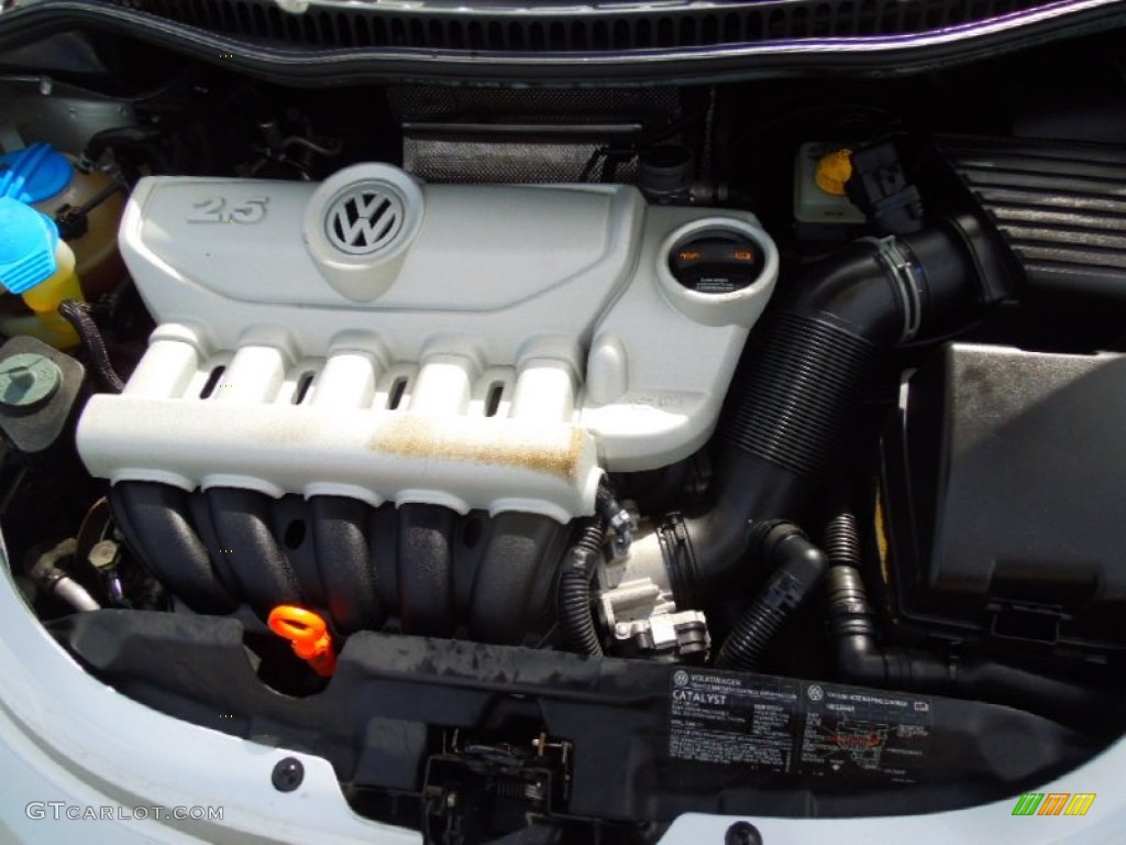 2007 Volkswagen New Beetle 2.5 Coupe 2.5 Liter DOHC 20 Valve 5 Cylinder Engine Photo #77027520