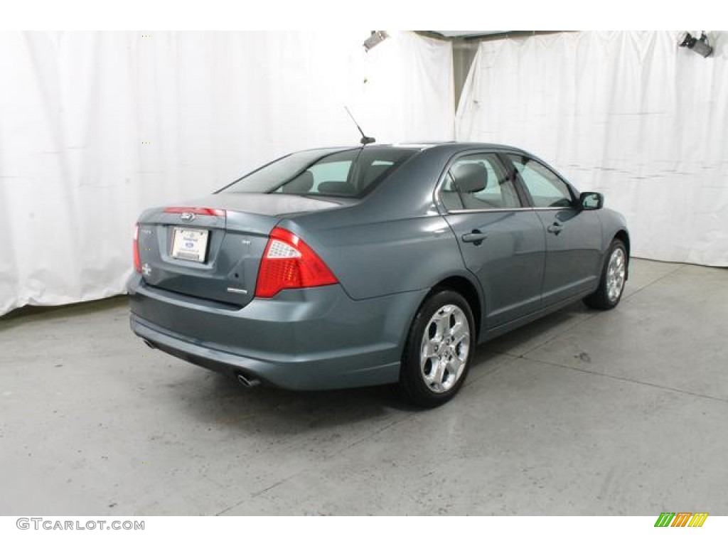 2011 Fusion SE V6 - Steel Blue Metallic / Charcoal Black photo #6