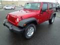 2013 Deep Cherry Red Crystal Pearl Jeep Wrangler Unlimited Sport S 4x4  photo #1