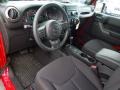Black 2013 Jeep Wrangler Unlimited Sport S 4x4 Interior Color