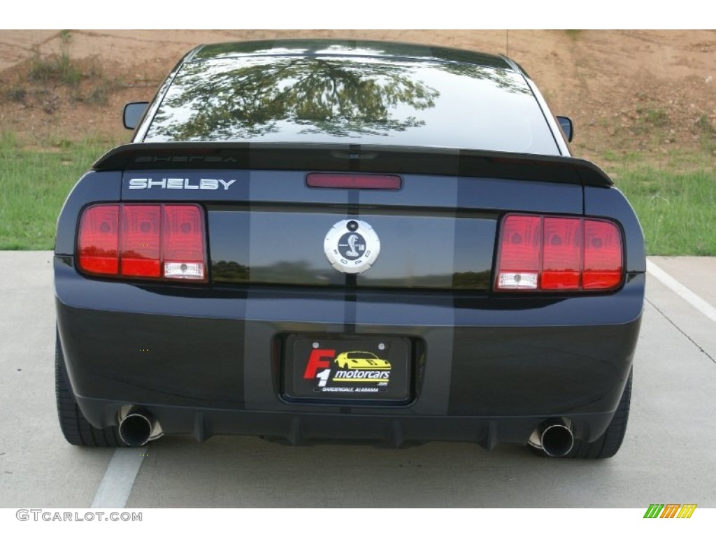 2008 Mustang Shelby GT500 Coupe - Black / Black photo #3
