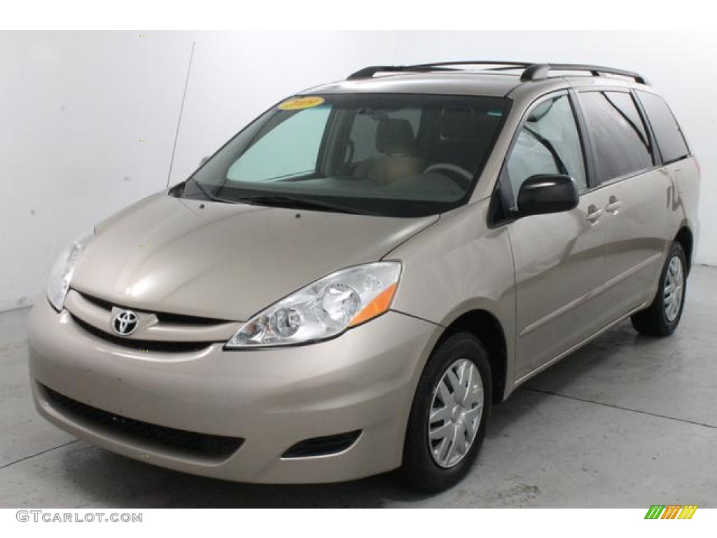 Desert Sand Mica 2009 Toyota Sienna LE Exterior Photo #77029589
