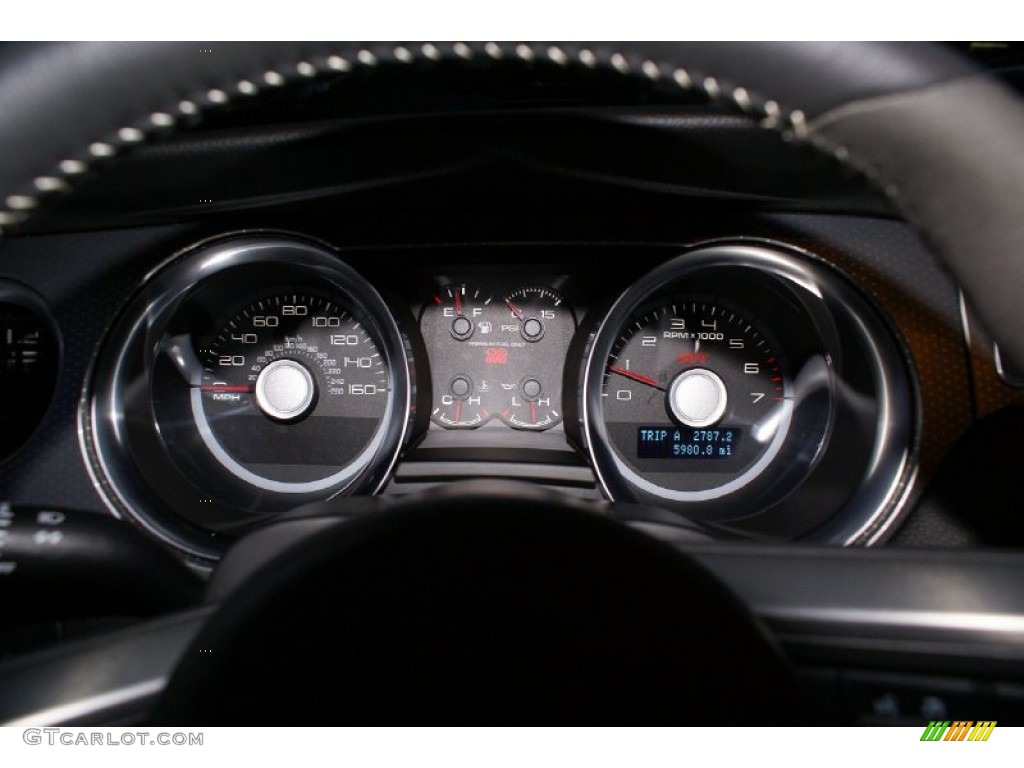 2010 Ford Mustang Shelby GT500 Coupe Gauges Photo #77030619