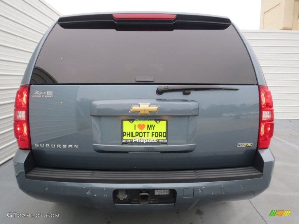 2008 Suburban 1500 LT - Blue Granite Metallic / Light Titanium/Dark Titanium photo #4