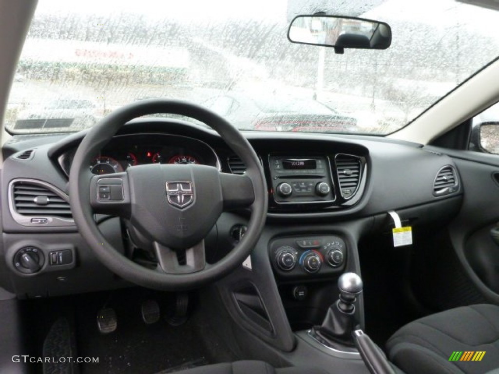 2013 Dodge Dart SE Black Dashboard Photo #77030688