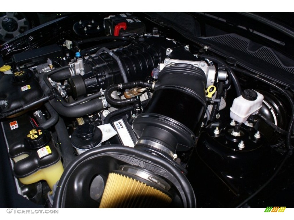 2010 Ford Mustang Shelby GT500 Coupe 5.4 Liter Supercharged DOHC 32-Valve VVT V8 Engine Photo #77030826