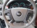 2008 Chevrolet Suburban Light Titanium/Dark Titanium Interior Steering Wheel Photo