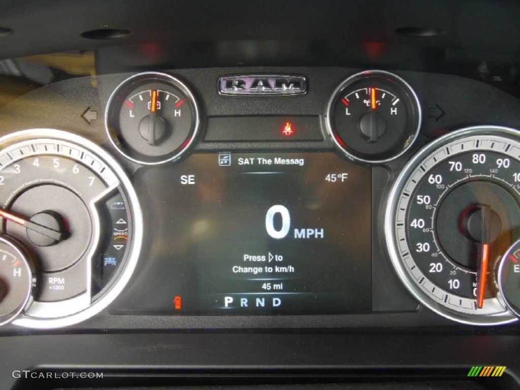 2013 Ram 1500 R/T Regular Cab Gauges Photo #77031753