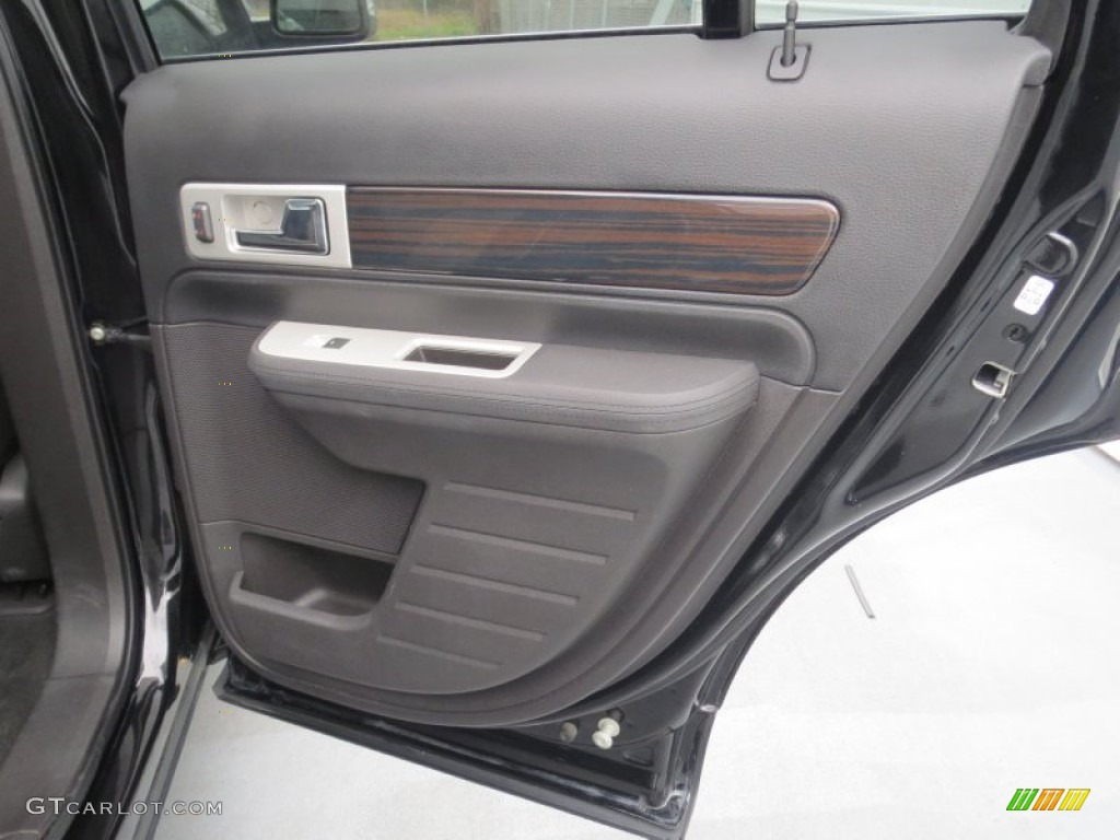 2008 Lincoln MKX Limited Edition AWD Charcoal Black/Medium Light Stone Door Panel Photo #77031987