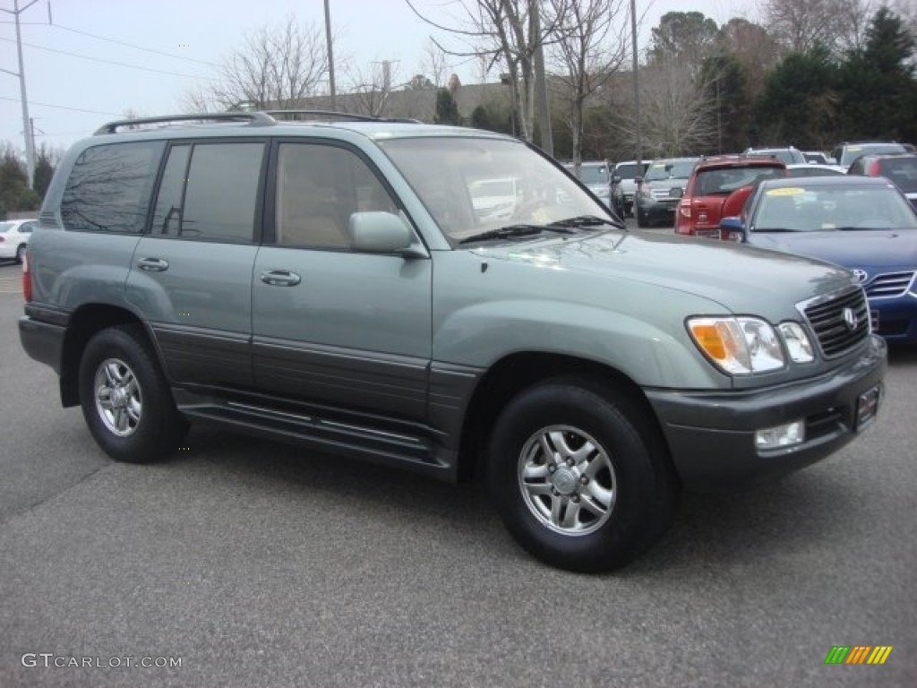 2001 LX 470 - Riverrock Green Metallic / Ivory photo #2