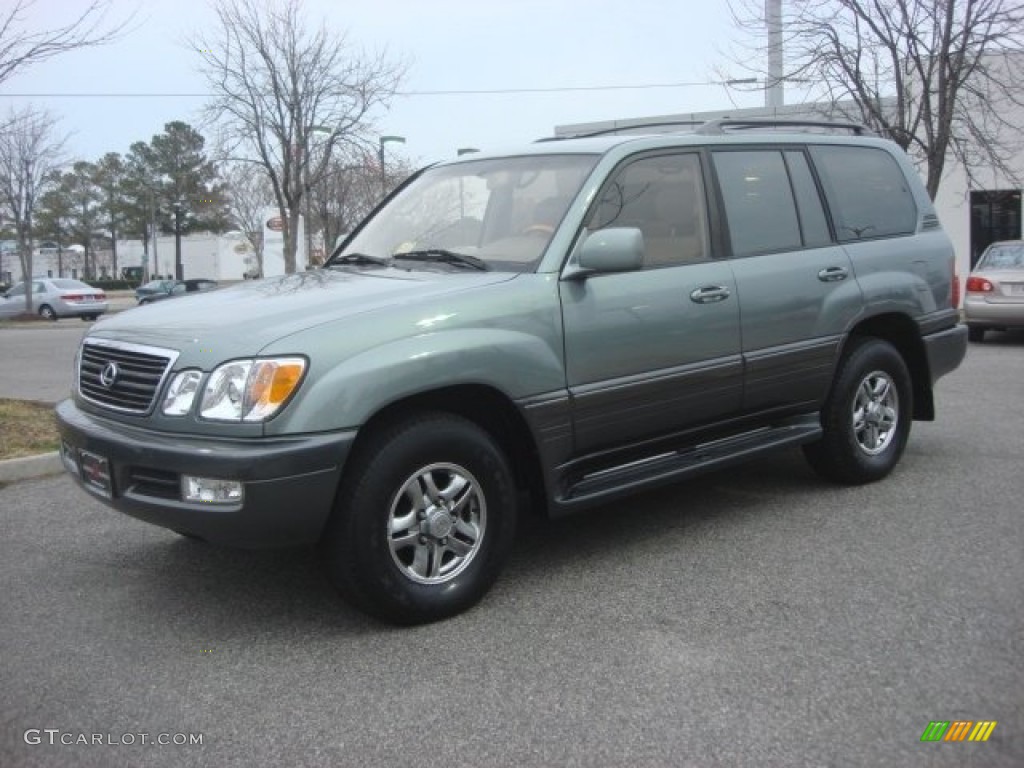 2001 LX 470 - Riverrock Green Metallic / Ivory photo #8