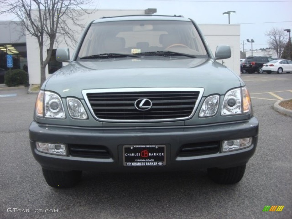 2001 LX 470 - Riverrock Green Metallic / Ivory photo #10
