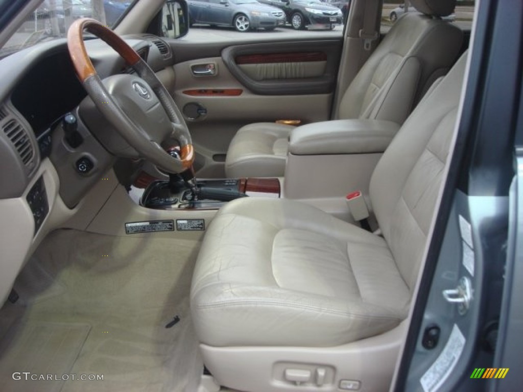 2001 LX 470 - Riverrock Green Metallic / Ivory photo #11