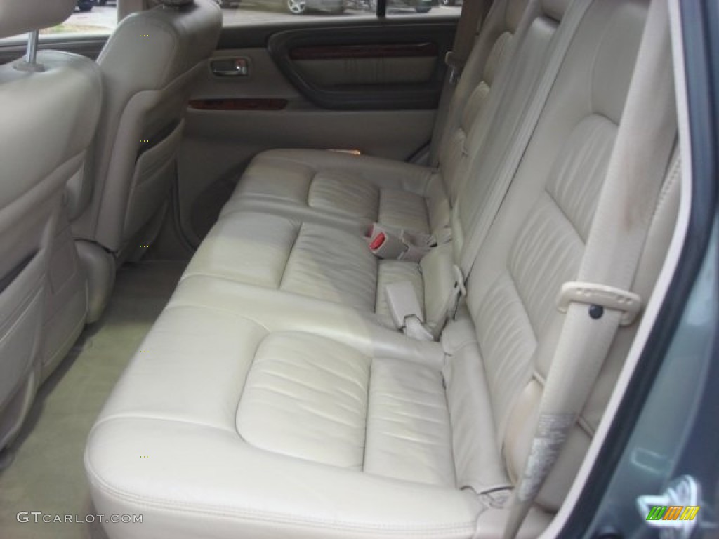 2001 LX 470 - Riverrock Green Metallic / Ivory photo #12