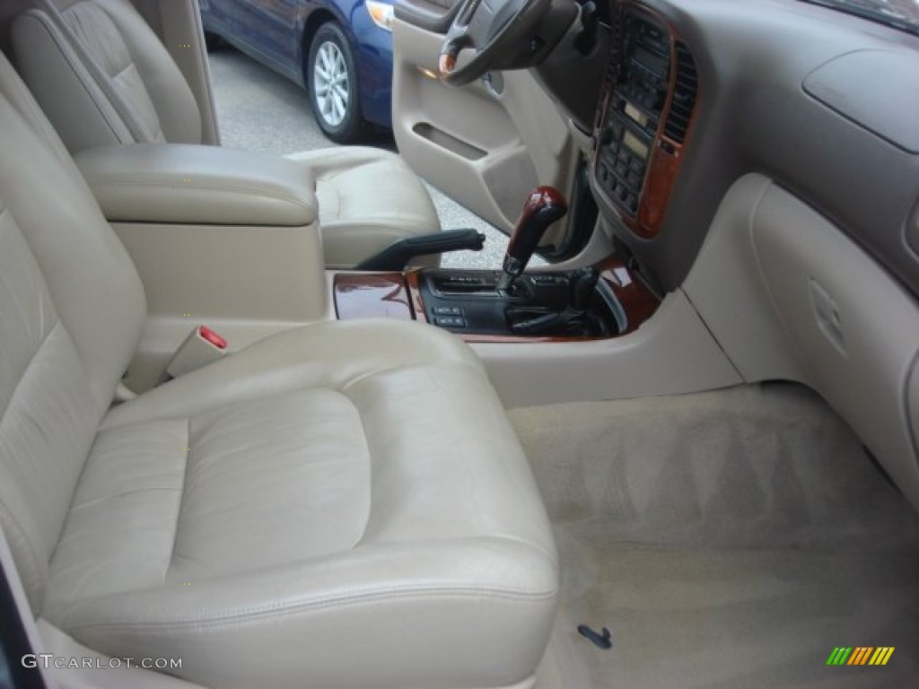 2001 LX 470 - Riverrock Green Metallic / Ivory photo #15