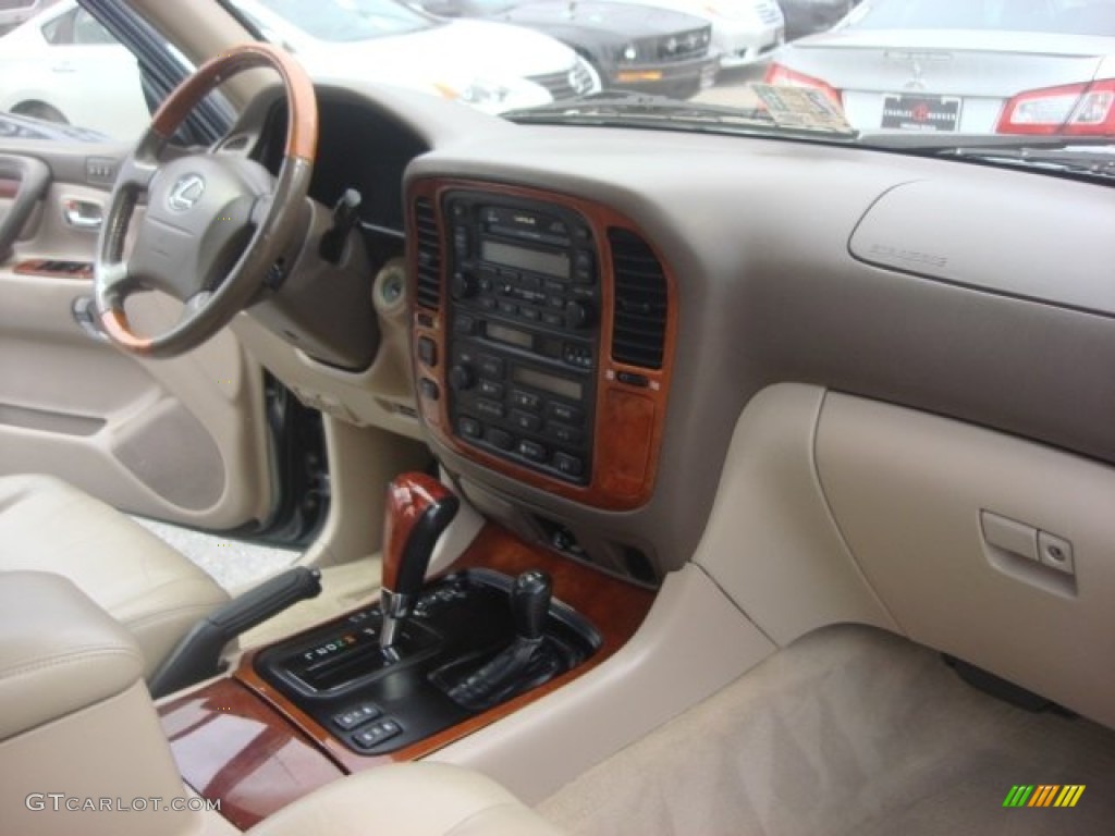 2001 LX 470 - Riverrock Green Metallic / Ivory photo #16