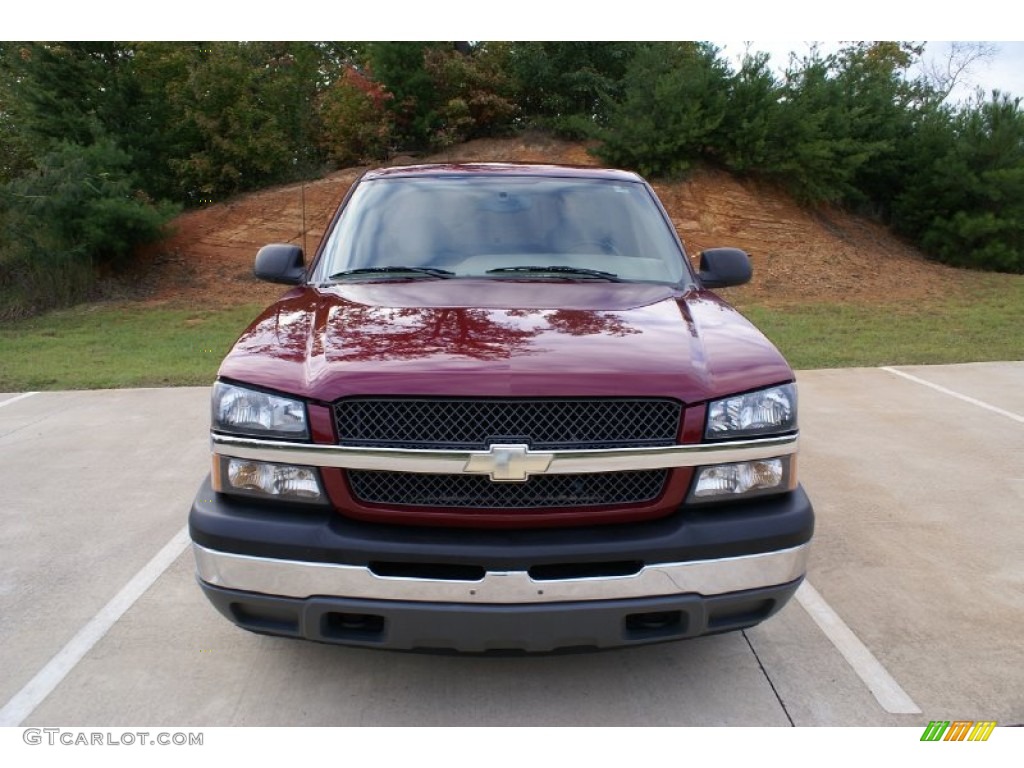 2005 Silverado 1500 LS Extended Cab - Sport Red Metallic / Medium Gray photo #3