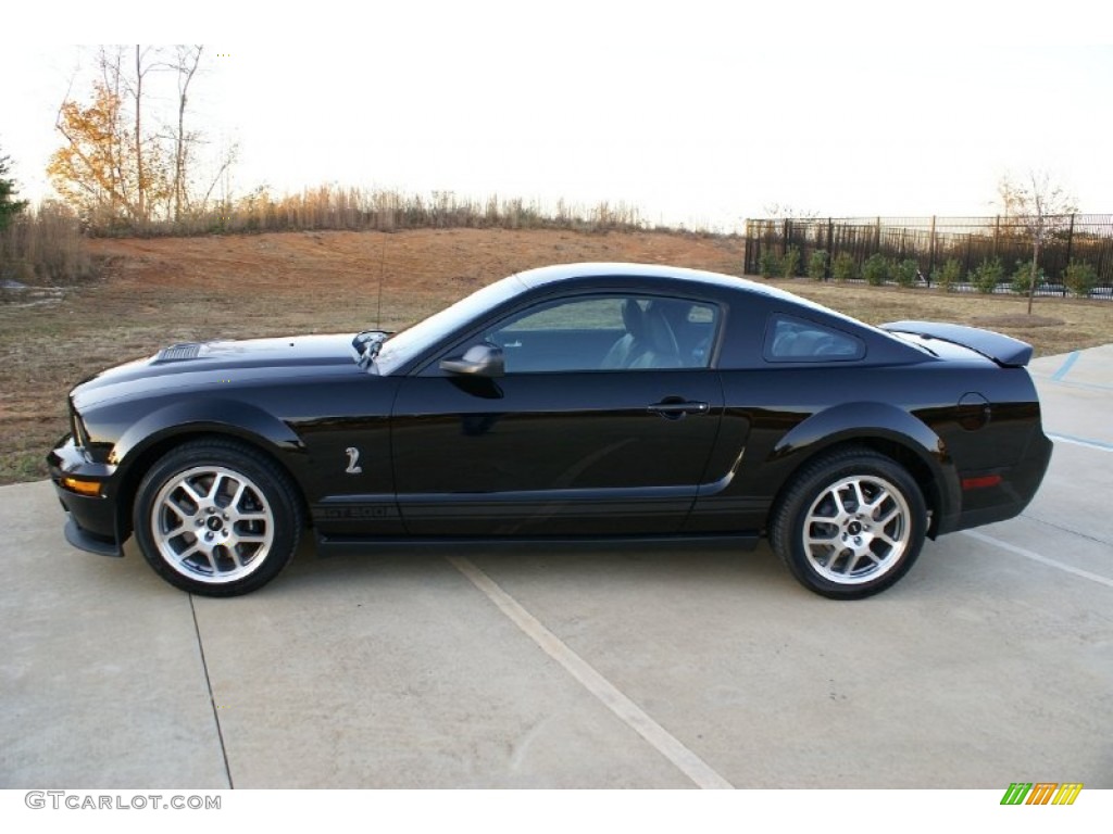 Black 2008 Ford Mustang Shelby GT500 Coupe Exterior Photo #77033141