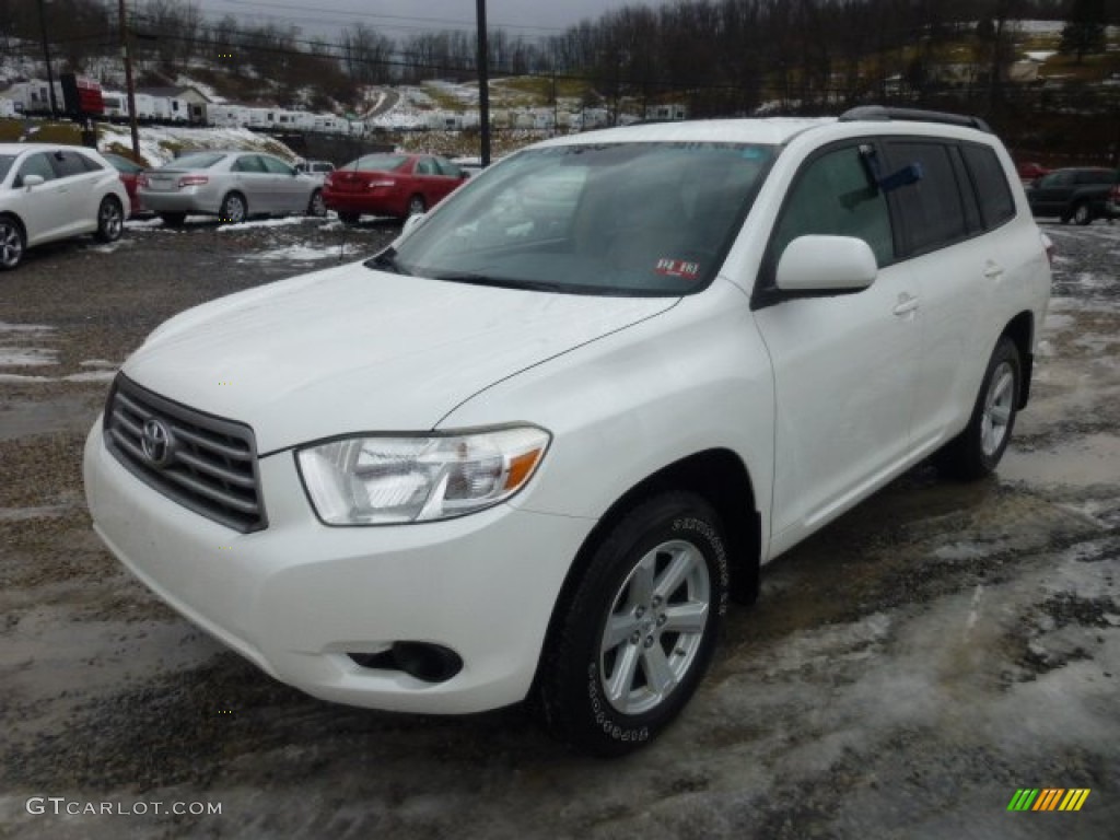 Blizzard White Pearl 2008 Toyota Highlander 4WD Exterior Photo #77033396