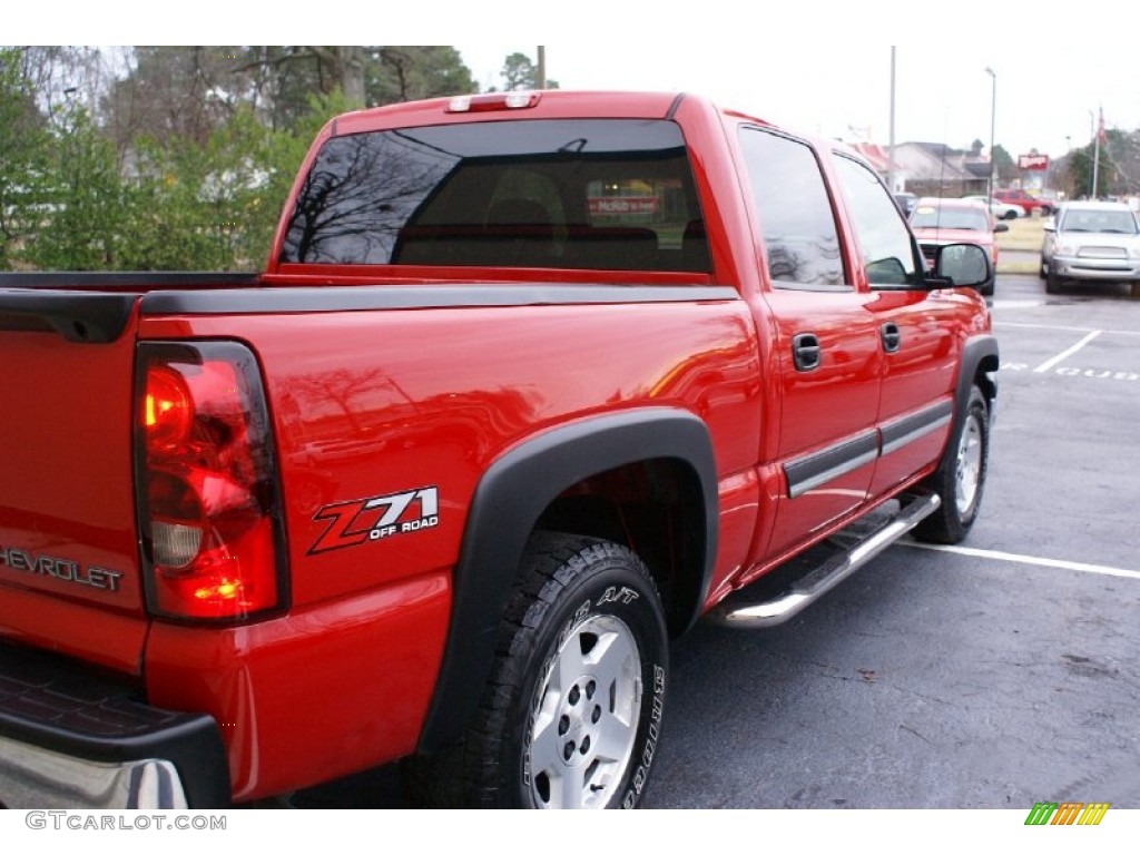 2005 Silverado 1500 Z71 Crew Cab 4x4 - Victory Red / Dark Charcoal photo #8