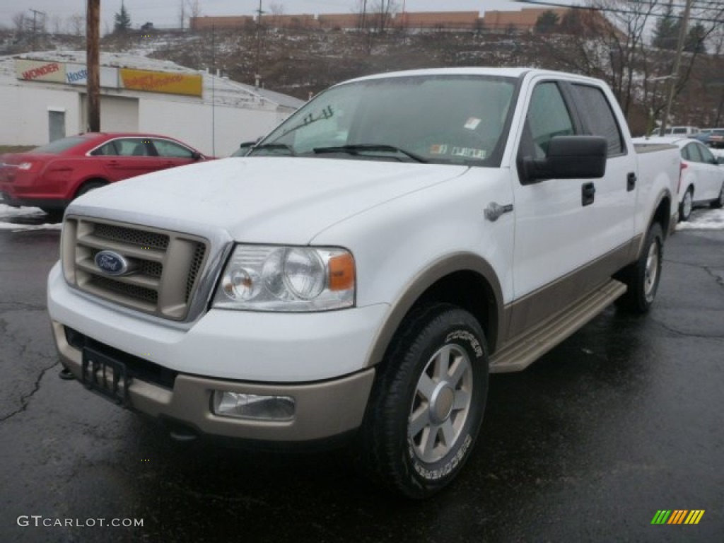 2005 F150 King Ranch SuperCrew 4x4 - Oxford White / Castano Brown Leather photo #5