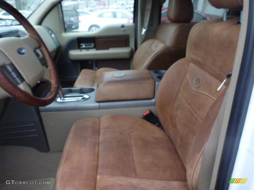 2005 F150 King Ranch SuperCrew 4x4 - Oxford White / Castano Brown Leather photo #8