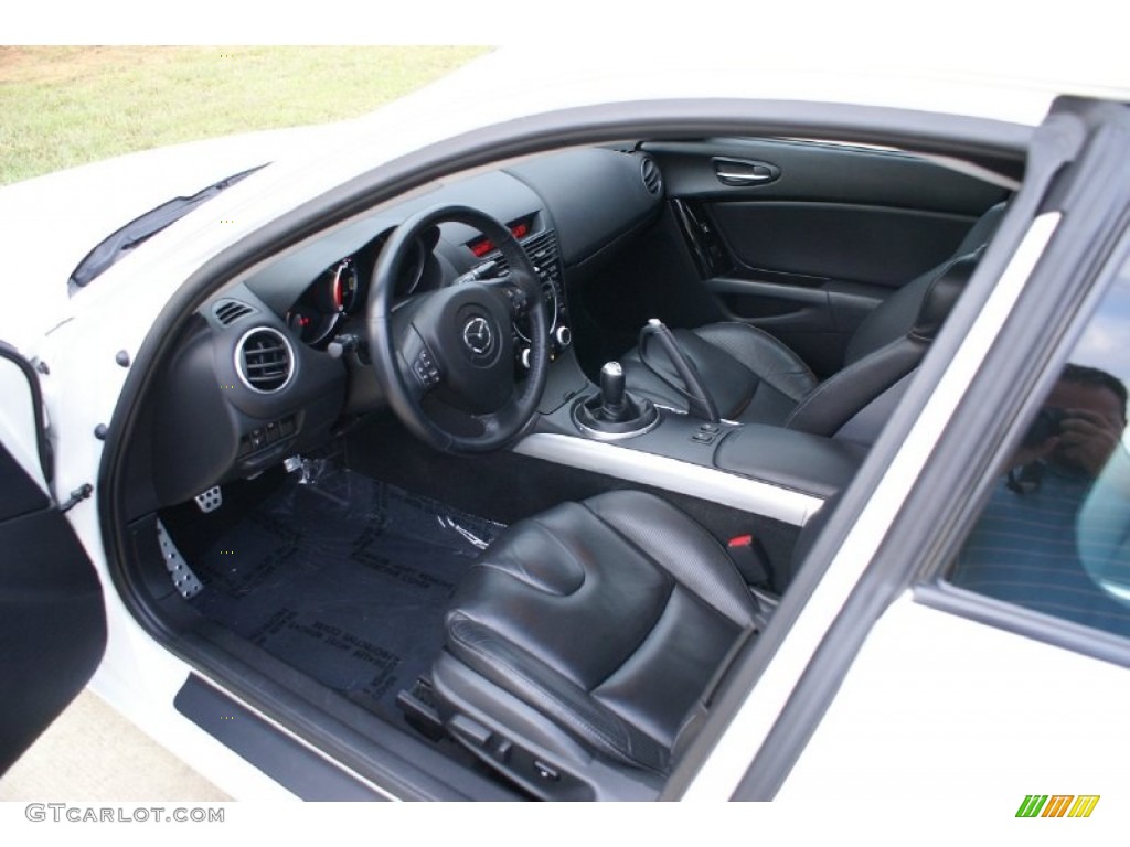Black Interior 2005 Mazda RX-8 Sport Photo #77035641
