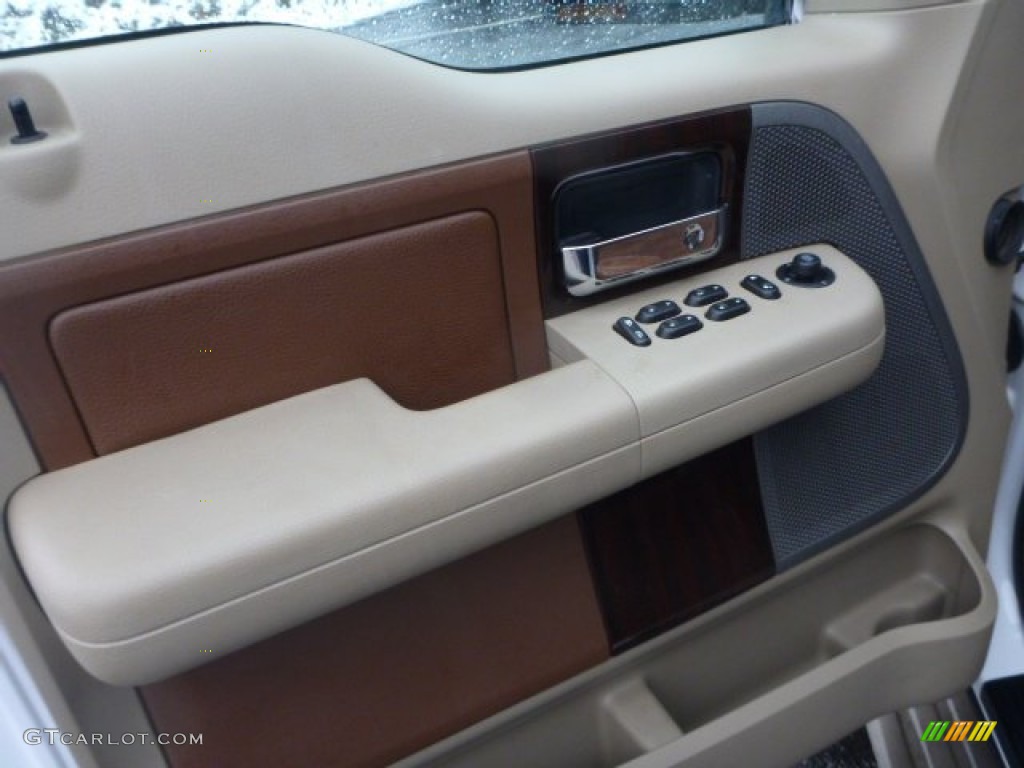 2005 F150 King Ranch SuperCrew 4x4 - Oxford White / Castano Brown Leather photo #11