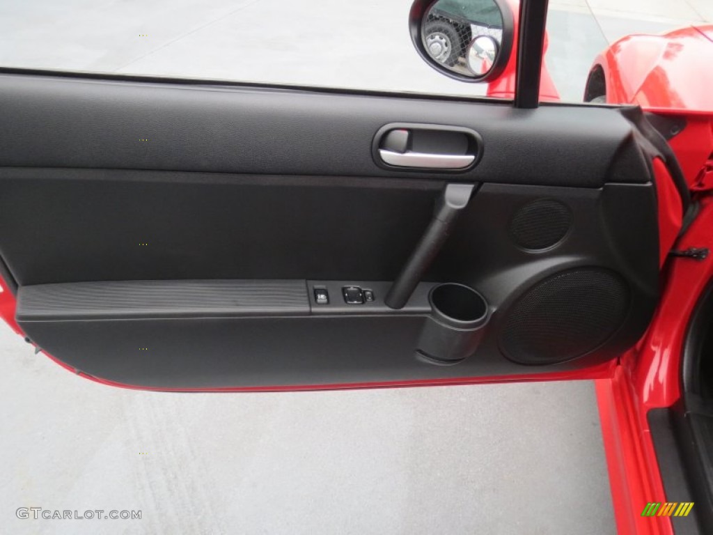 2007 Mazda MX-5 Miata Sport Roadster Black Door Panel Photo #77035785