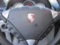 Black/Steel Grey 2006 Porsche Cayenne S Titanium Steering Wheel