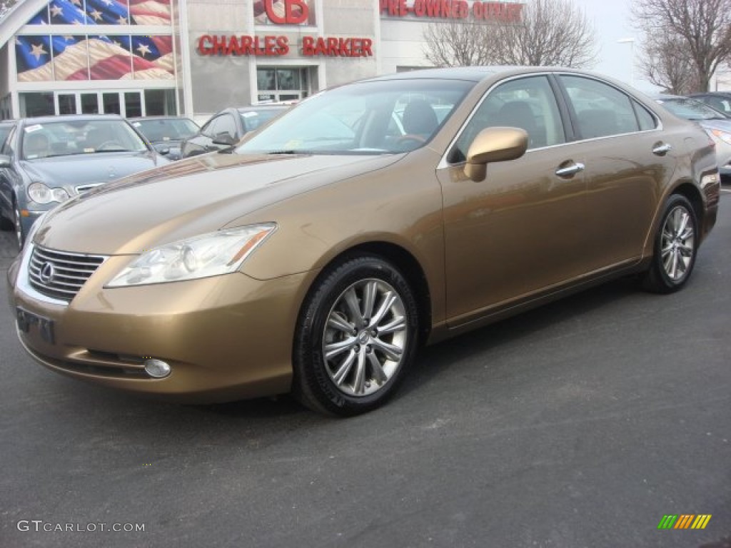 2007 ES 350 - Amber Pearl / Black photo #6