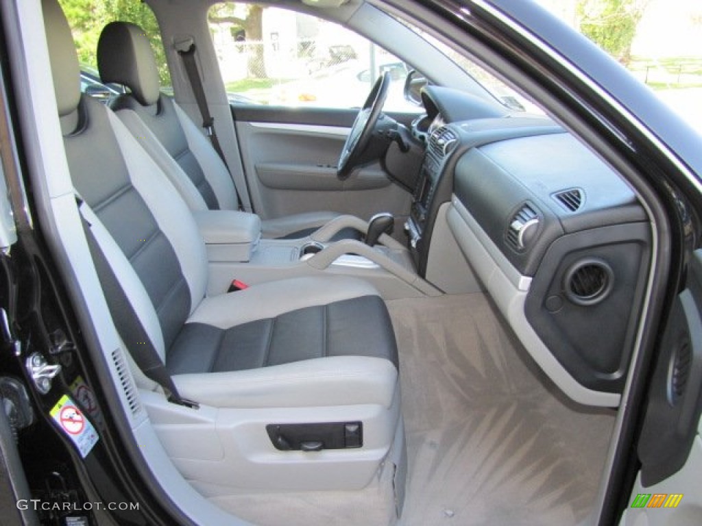 Black/Steel Grey Interior 2006 Porsche Cayenne S Titanium Photo #77036430