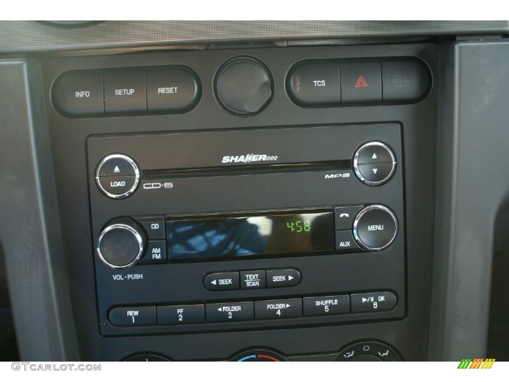 2009 Ford Mustang Shelby GT500 Coupe Audio System Photo #77036469