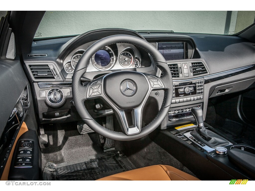 2013 Mercedes-Benz E 350 Cabriolet Natural Beige/Black Dashboard Photo #77036554