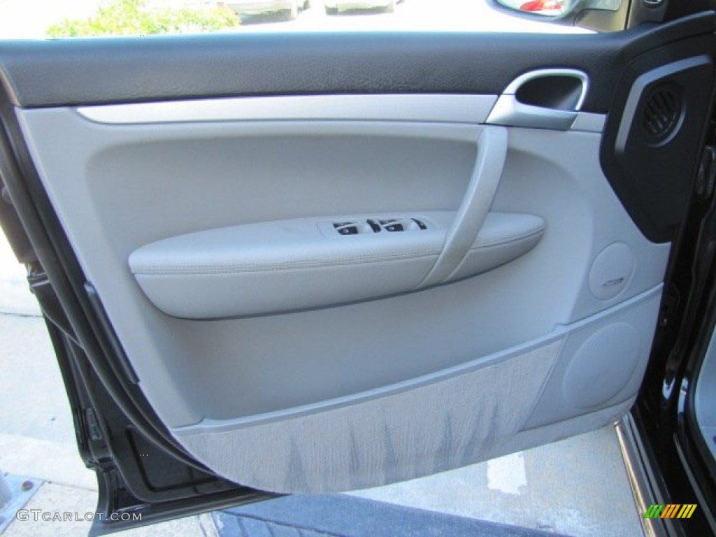 2006 Porsche Cayenne S Titanium Black/Steel Grey Door Panel Photo #77036880