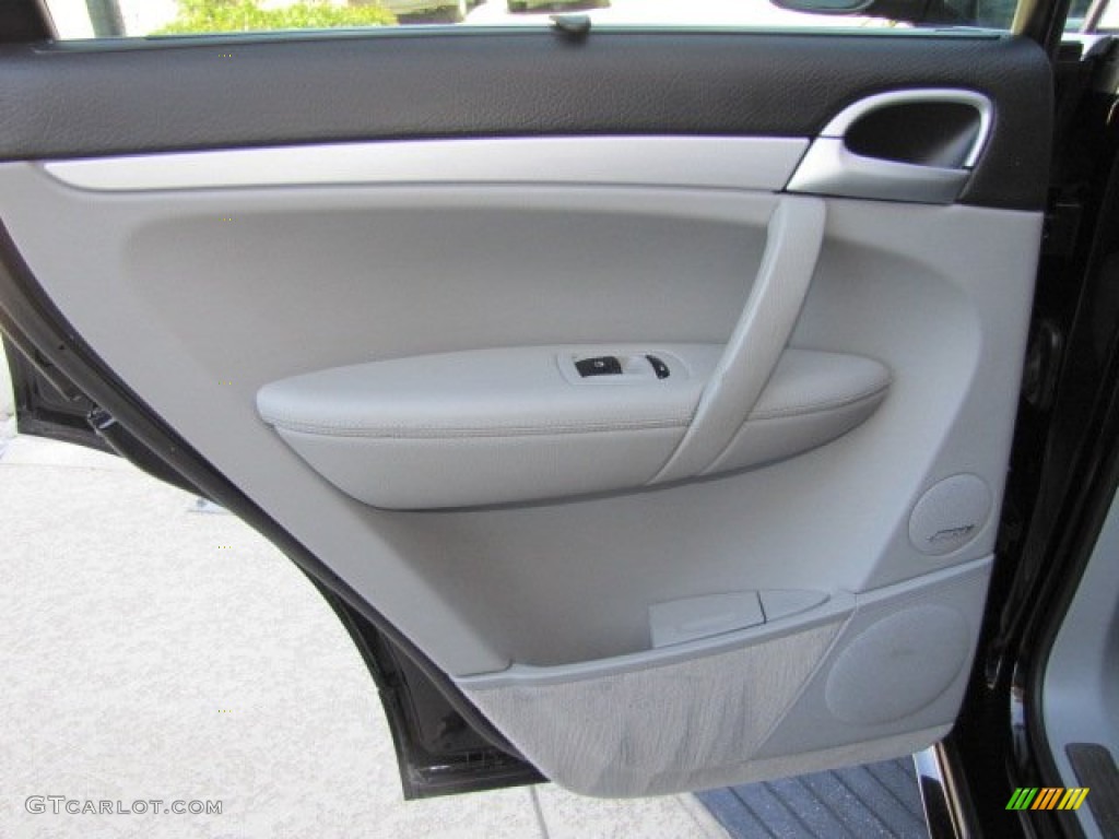 2006 Porsche Cayenne S Titanium Black/Steel Grey Door Panel Photo #77036898