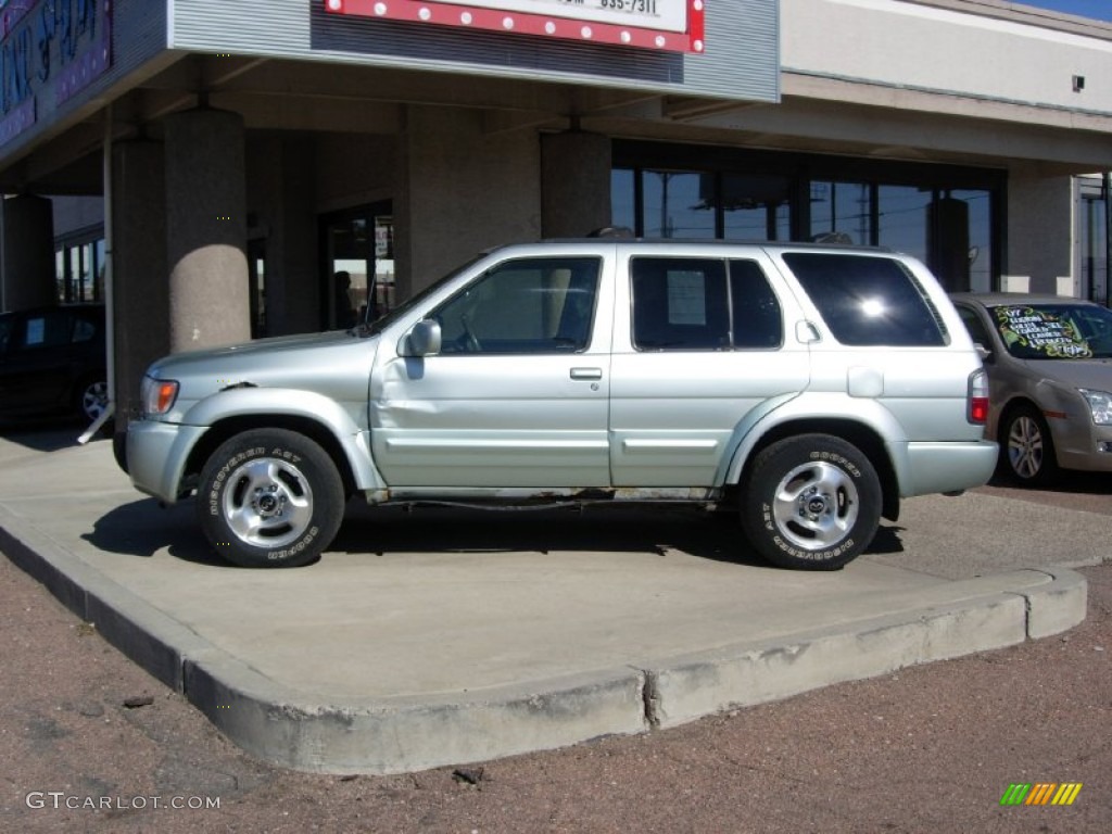 1999 QX4 4x4 - Arctic Green Metallic / Beige photo #8