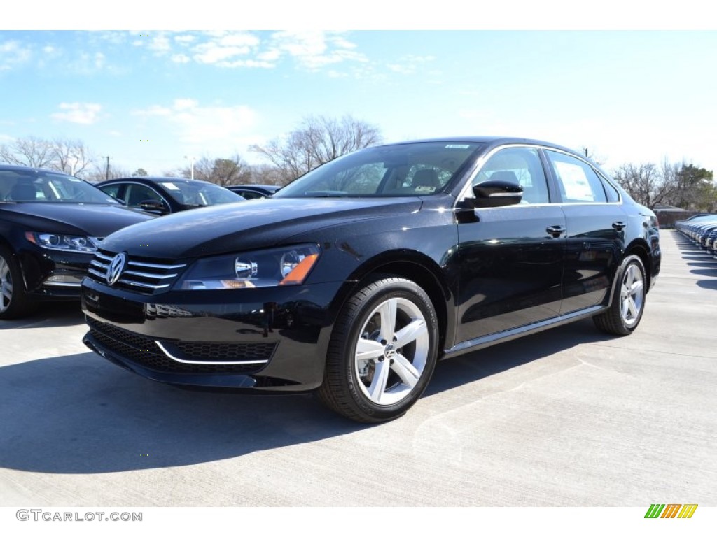 2013 Passat 2.5L SE - Black / Cornsilk Beige photo #1