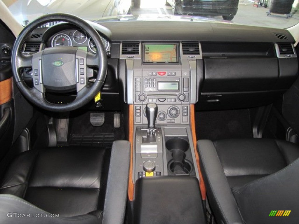 2006 Land Rover Range Rover Sport HSE Ebony Black Dashboard Photo #77037198