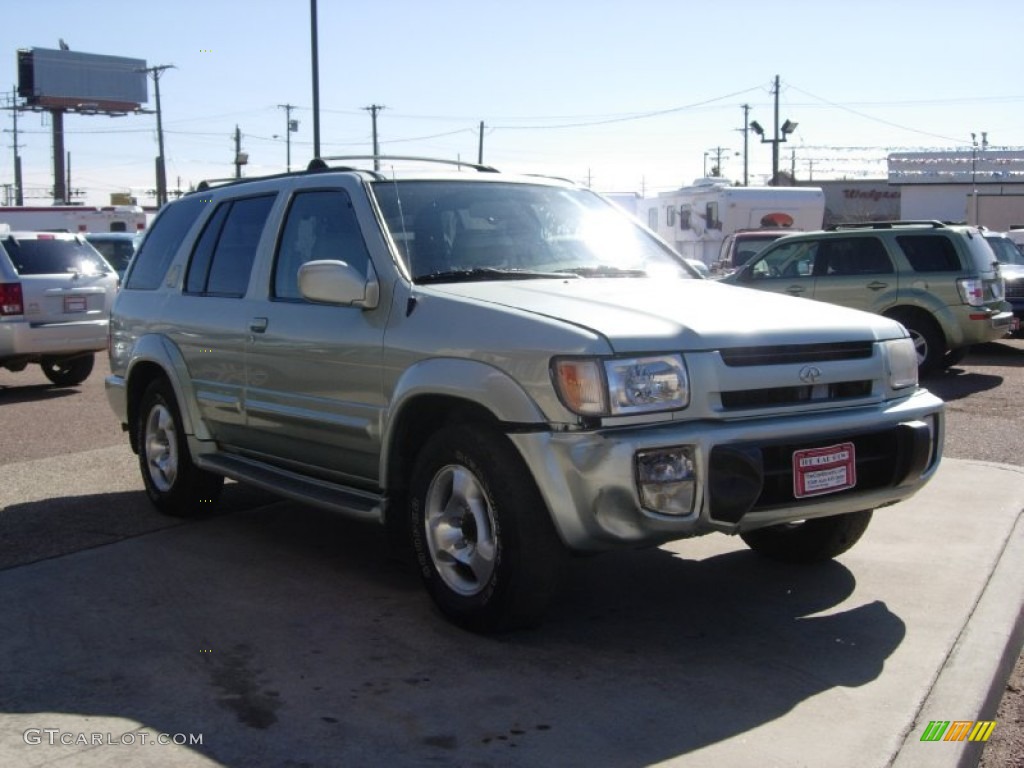 1999 QX4 4x4 - Arctic Green Metallic / Beige photo #13