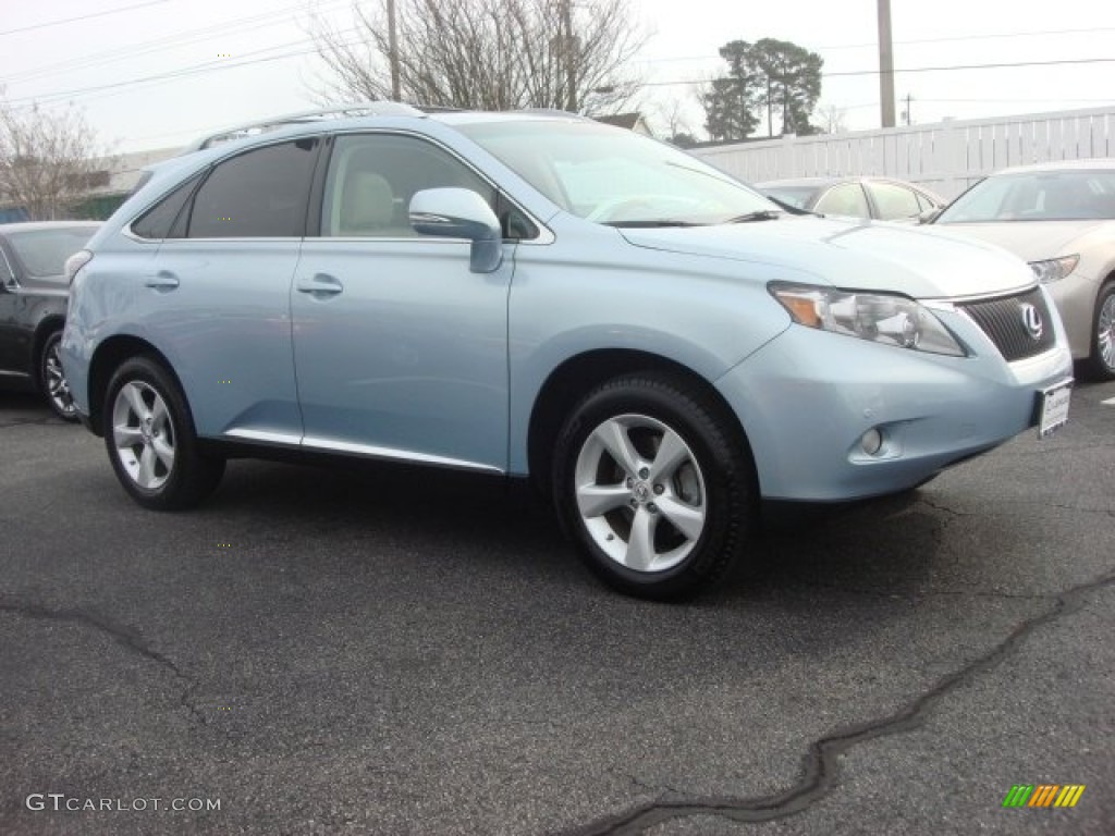 2012 RX 350 AWD - Cerulean Blue Metallic / Parchment photo #2