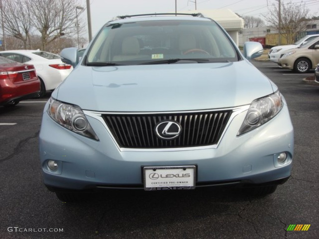 2012 RX 350 AWD - Cerulean Blue Metallic / Parchment photo #6
