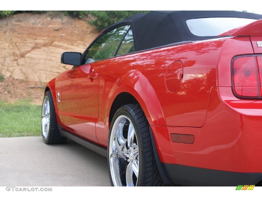 2008 Mustang Shelby GT500 Convertible - Torch Red / Black photo #13