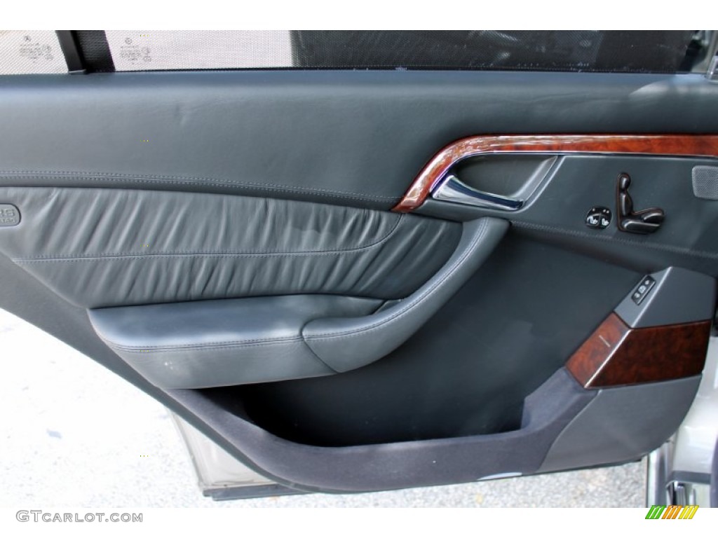 2005 Mercedes-Benz S 600 Sedan Charcoal Door Panel Photo #77037933